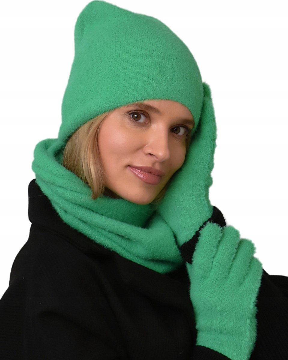 Alur - Dames Winterset - Beanie - Sjaal - Handschoenen - Alpaca Touch