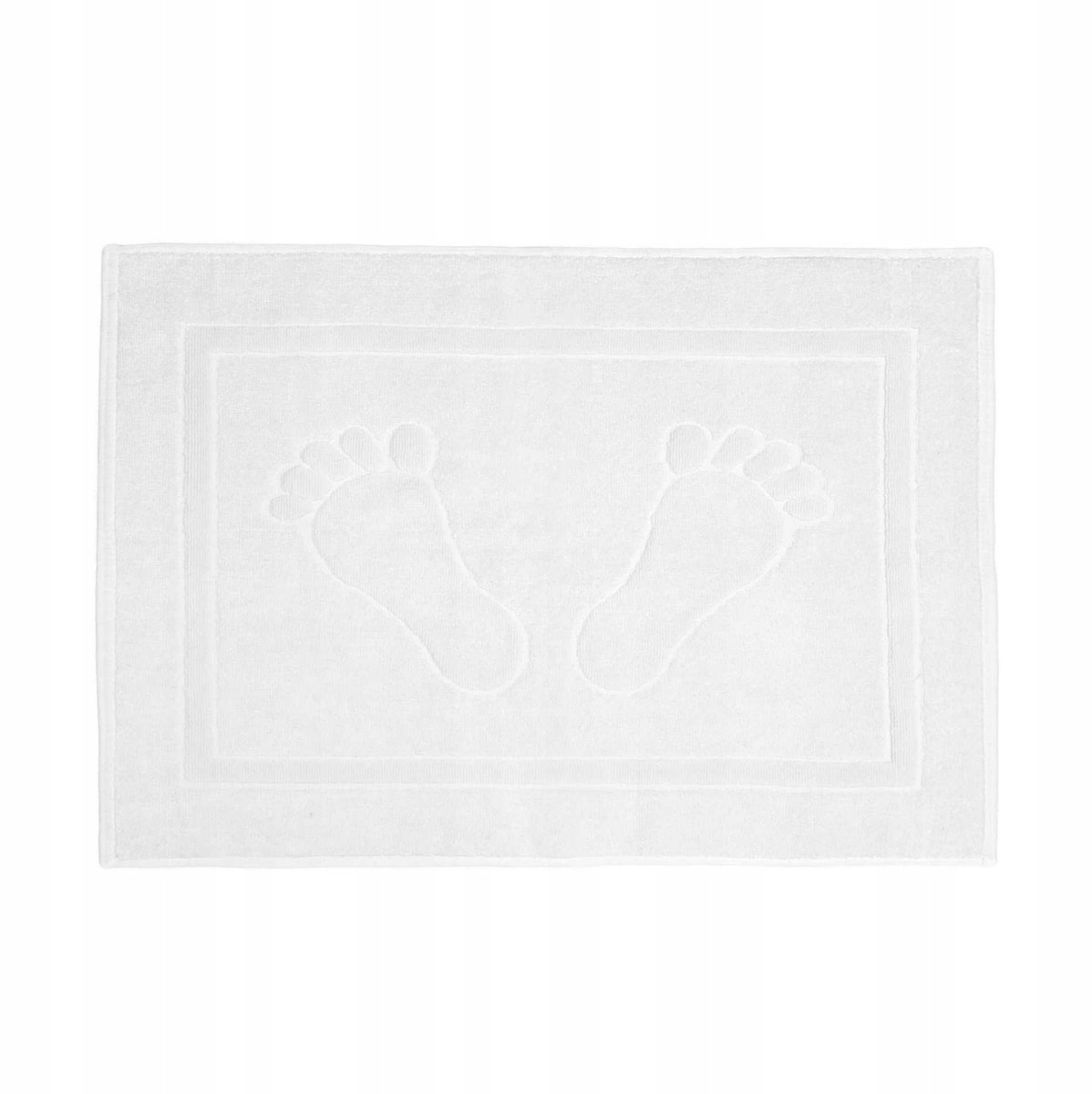 123Obrusy - Hotel Stijl Badmat - 50x70 cm - Wit - Zuigend Katoen