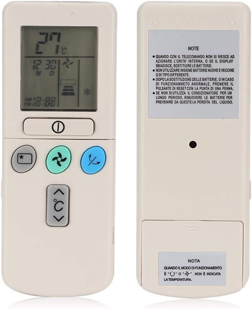Afstandsbediening Airco - Universele Controller - Kamer Koelen - Bereik 8 Meter - 14.5cm Lang - Zwart