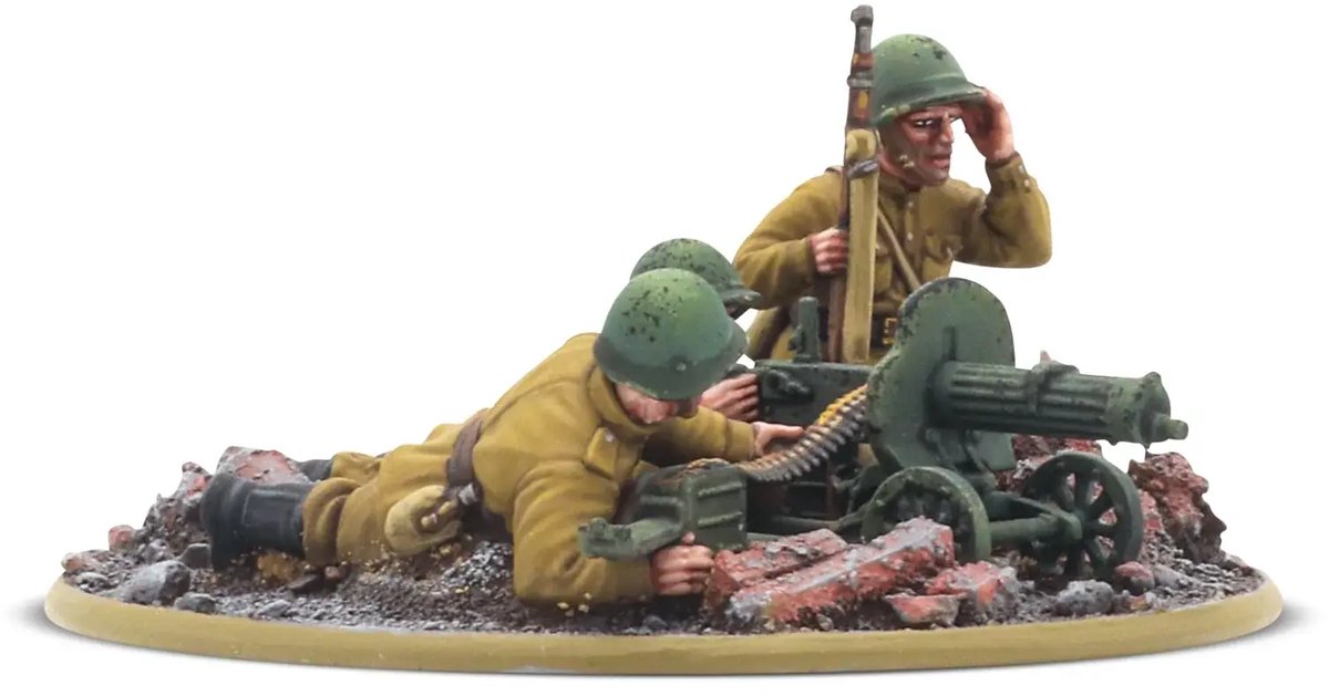 Soviet army MMG team (Bolt action nieuw)