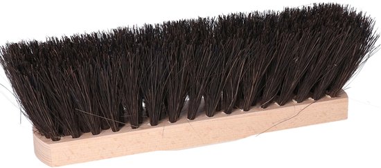 Buemag Straatbezem Aranga voor buiten - Kop 29 cm - zwart - Houten steel 130 cm - schroefdraad van Buemag — afbeelding 2