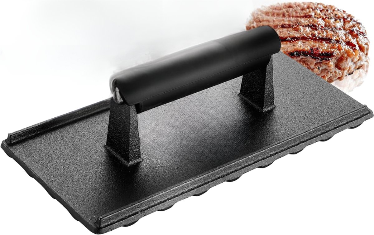 CLVP® Burger Smasher - Grill Press - Gietijzeren Bakplaat