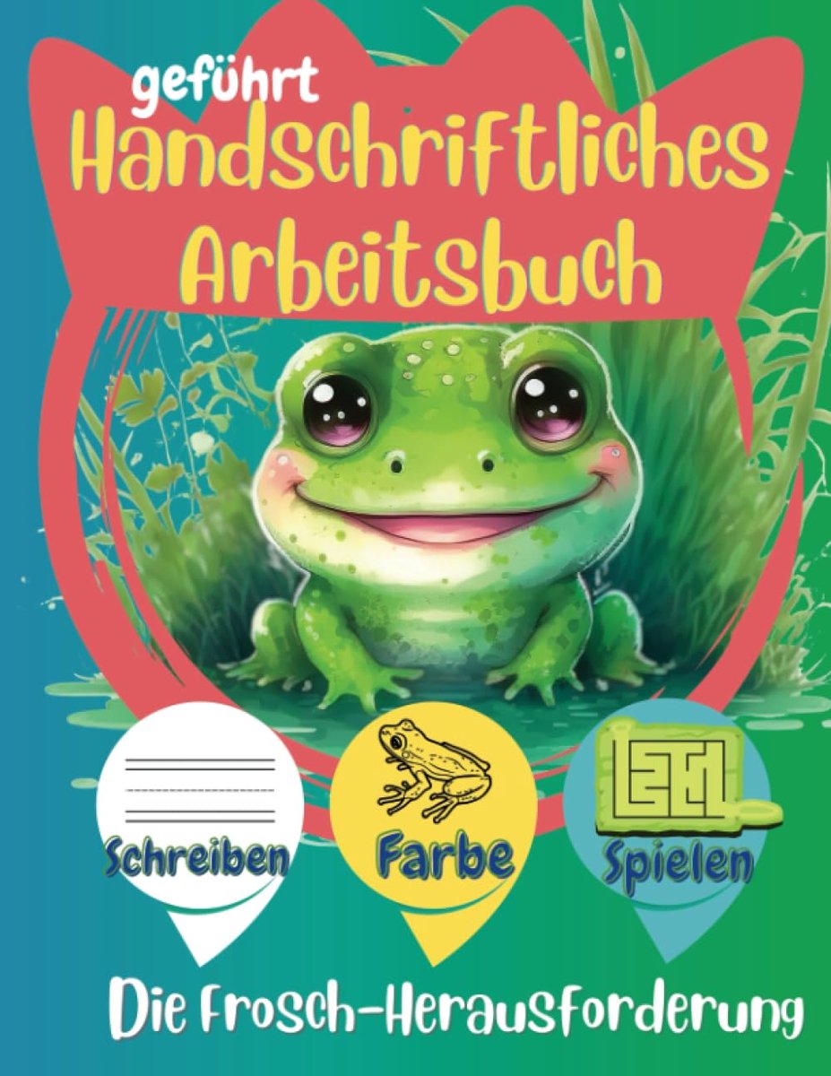 Handschrift Werkboek - Oefenboek Kinderen - Leren Schrijven - Geleide Zinnen - 22x28 cm