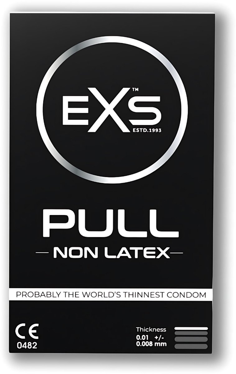 EXS Pull On Unique - 3 latexvrije condooms met pull-on strip