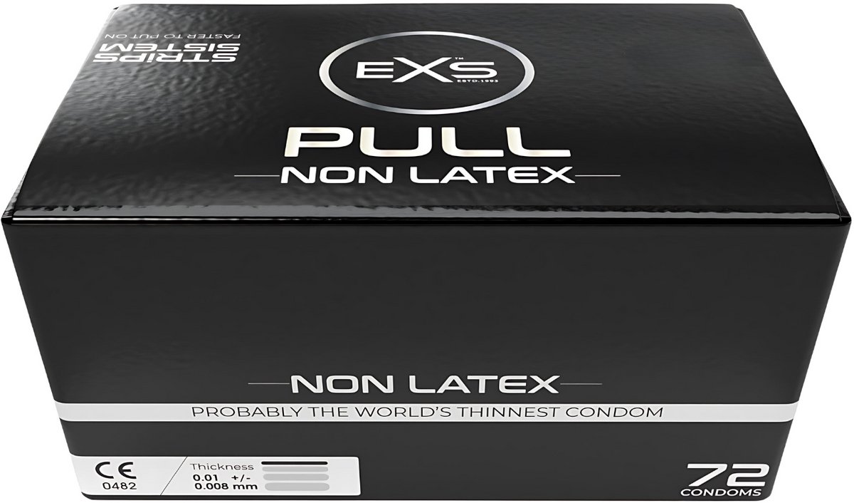 EXS Pull On Unique - 72 latexvrije condooms met pull-on strip