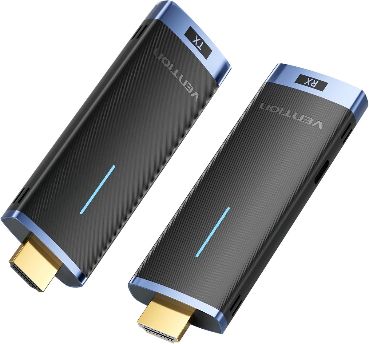 Draadloze HDMI Set - Video Zender Ontvanger - Streamen naar TV - 50 Meter Bereik - 1080p 60Hz - Blauw