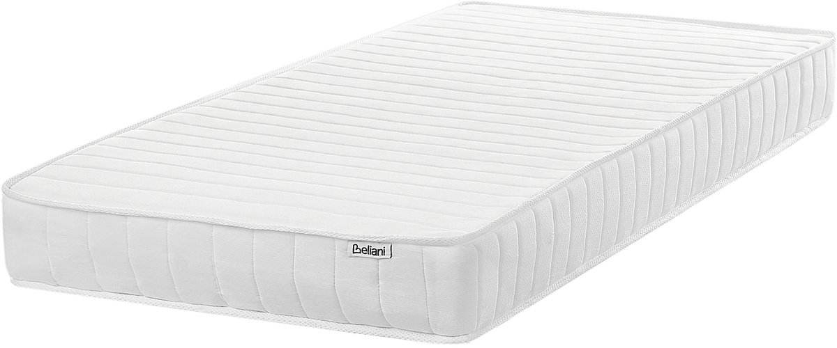Beliani SNOOZY - Pocketveringmatras stevig - 90 x 200 cm - Pocketveren Wit