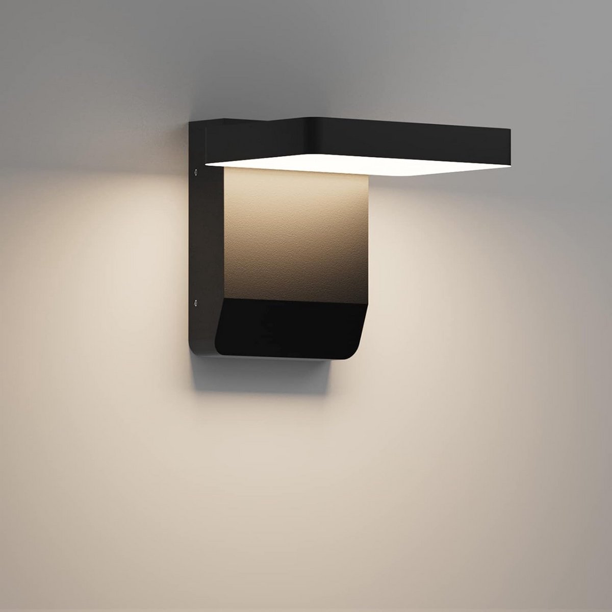 LED Buitenwandlamp - Wandverlichting Modern - Tuin Garage Verlichting - Verstelbare Lichth