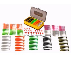 Fish4All Softbait Paddletail Box (131pcs) - Shad