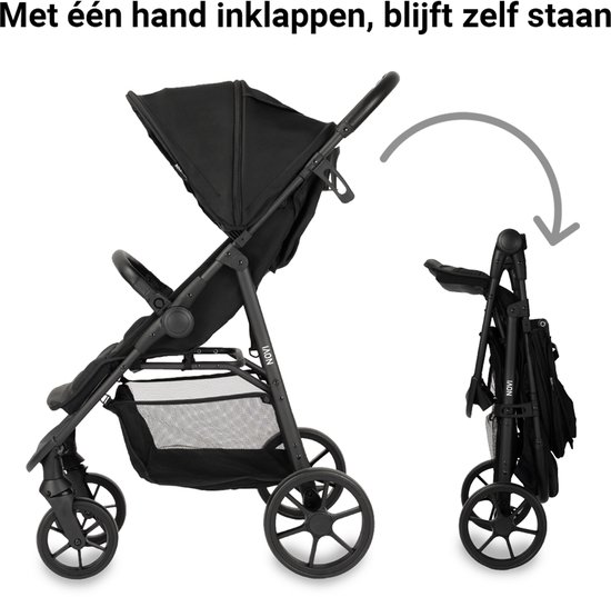 Novi Grande Go V2 Buggy 0-22 kg - All Terrain - Volledig Ligstand - UPF50+ Zonnekap - Compact Inklapbaar van Merkloos — afbeelding 4