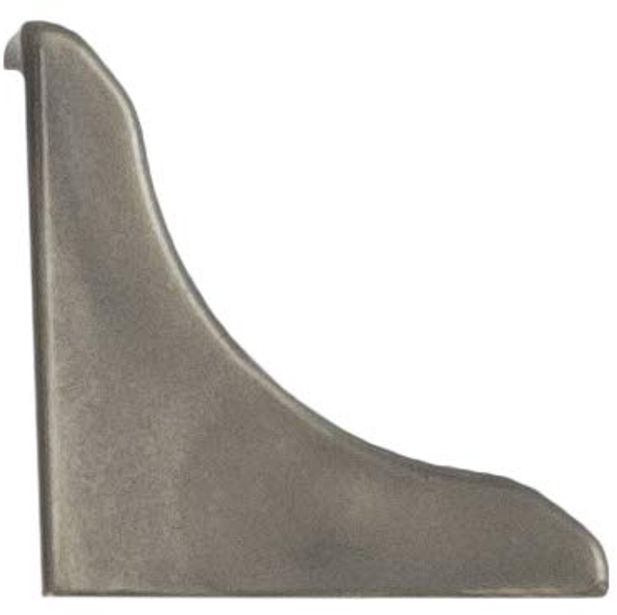 DQ-PP 1x HOEKLIJST EINDSTUK - Chroom - 13 x 13 mm - PVC - Keukenlijst, Werkblad Afwerkingslijst, Keukenafwerkingslijst, Wandafwerkingslijst, Tafelbladlijsten