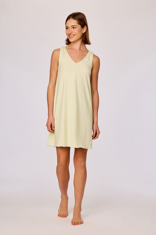 Chemise de nuit Woody femme - vert clair - imprimé coquillages all-over - 261-10-XDA-Z/979 - taille L
