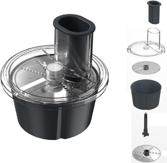 Keukenmachine Accessoire - Snijschijf Raspen - Groenten Snijden - Specifiek Ontwerp - 25cm Breed - Wit van Merkloos — afbeelding 4