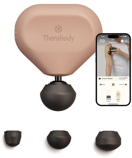 Therabody Theragun mini 3.0 - Massage Gun - 3 Opzetstukken - Draagbaar - Krachtig Massage Apparaat