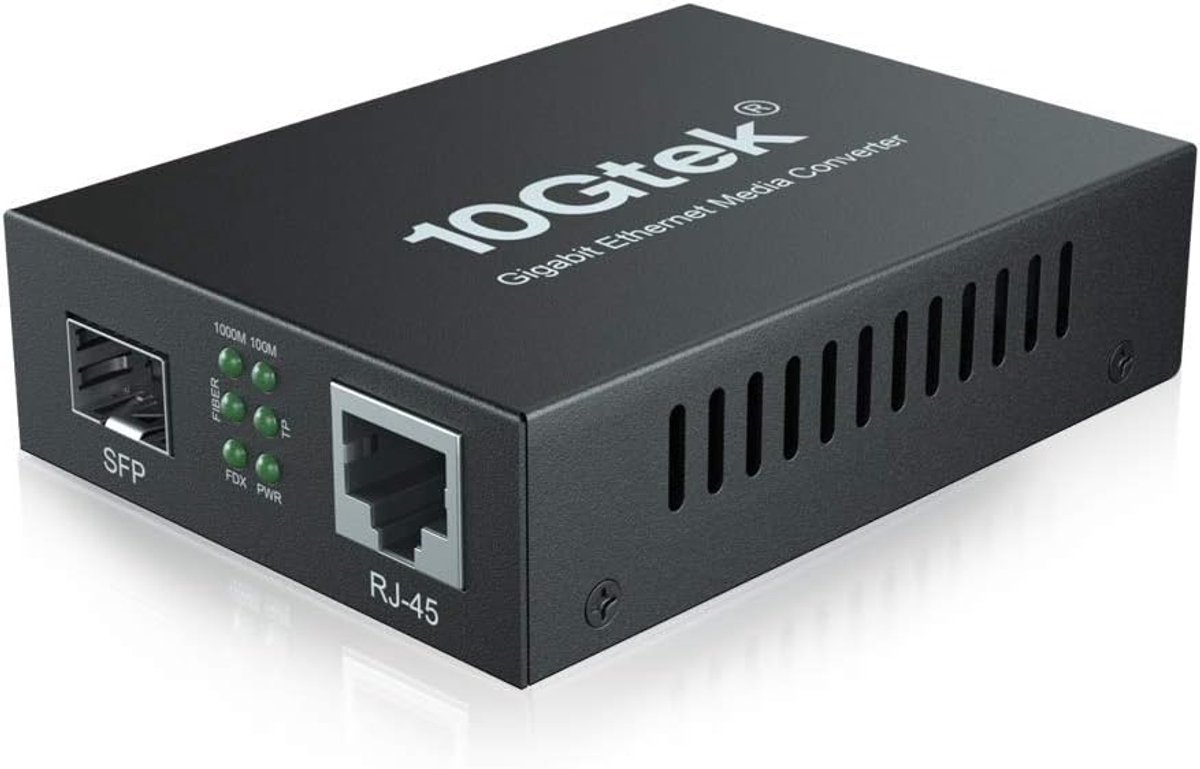 Ethernet Media Converter - Netwerk Adapter - Netwerk Uitbreiding - Open SFP Slot - 10/100/1000M