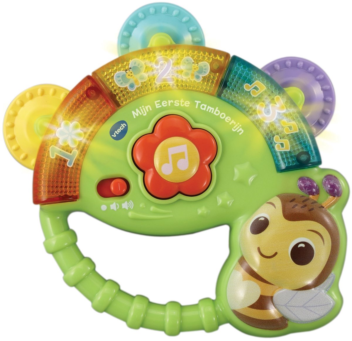 VTech Dierenvriendjes Mijn Eerste Tamboerijn - Educatief Speelgoed - Cijfers, Tellen en Muziek - Van 3 tot 36 Maanden