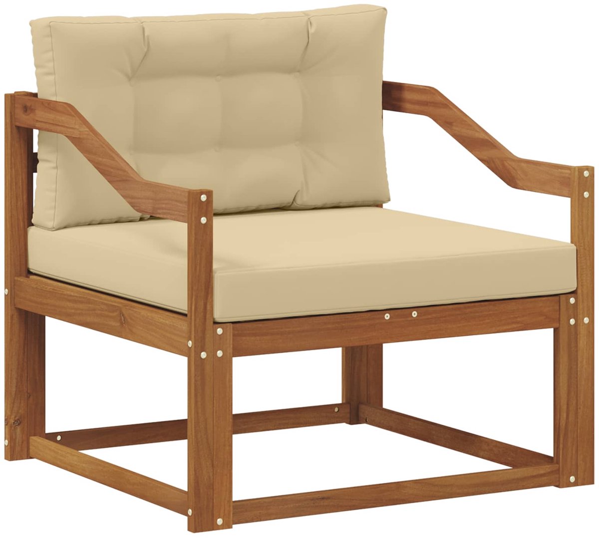 vidaXL - Buiten - Midden - Sofa - Naturel