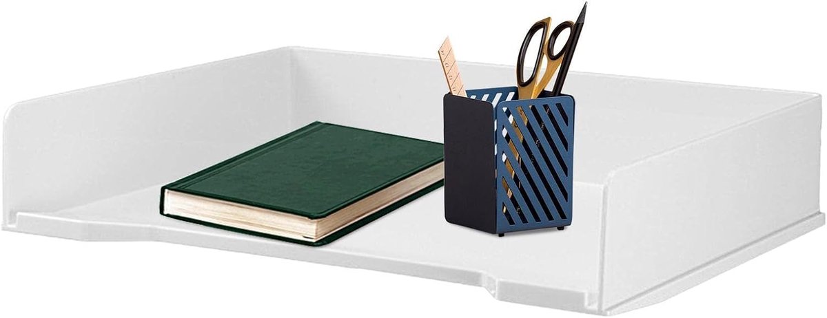 Papier Organizer - Documentenlade Bureau - Bureau Opruimen - Stapelbaar Ontwerp - Transparant
