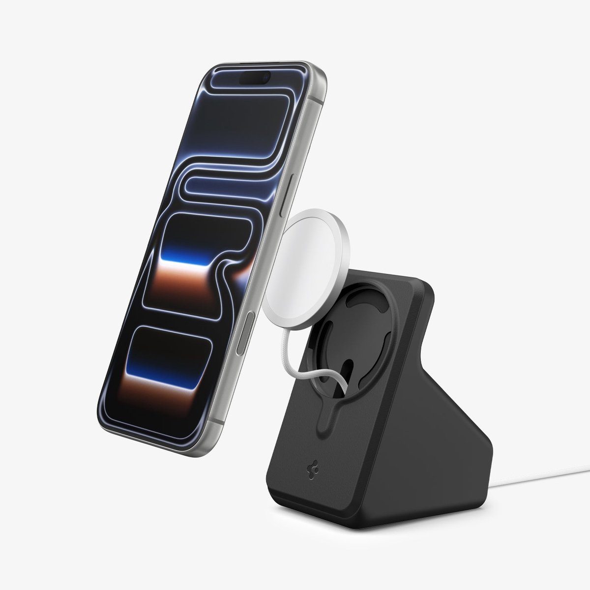 Spigen Magsafe-Opladerstandaard S, Zwart