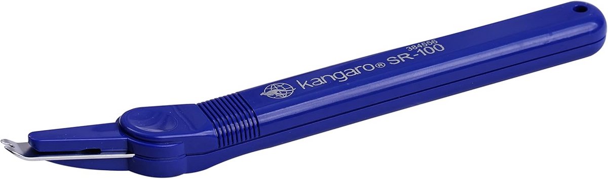 Nietverwijderaar Pen - Nietjes Verwijderen - Kantoor Werk - Veilig Vingerontwerp - Pennenstijl Ontwerp - Donkerblauw