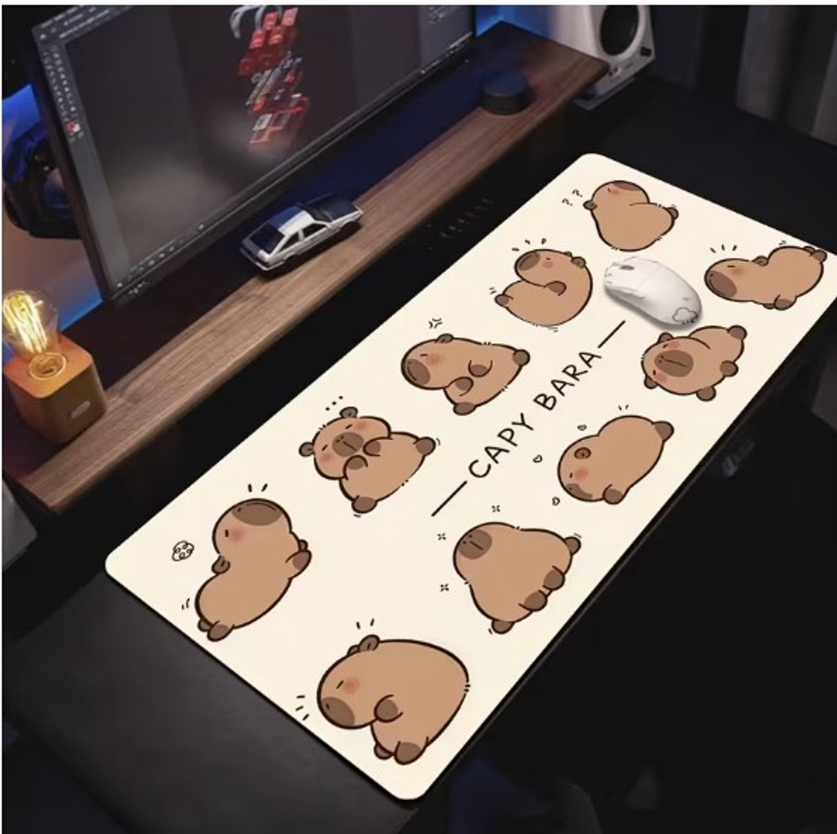 Muismat 40x90 cm – Capybara Design Bureau Mat