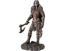 Veronese Design - Viking Twin Axes Female Warrior – Kracht, Moed en Eer - Beeld 15,5 cm
