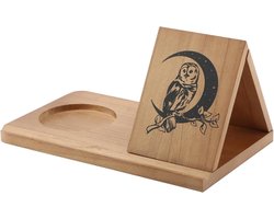 Boekhouder Driehoek - Leesstandaard Boek - Decoratie Bureau - Stabiele Ondersteuning - 29.5 x 19.8 cm - Bruin