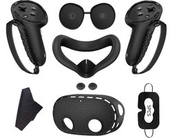 7-stuks Siliconen Set – Geschikt voor Meta Quest 3s – Bescherming & Comfort – Controller, Headset & Gezichtsmasker