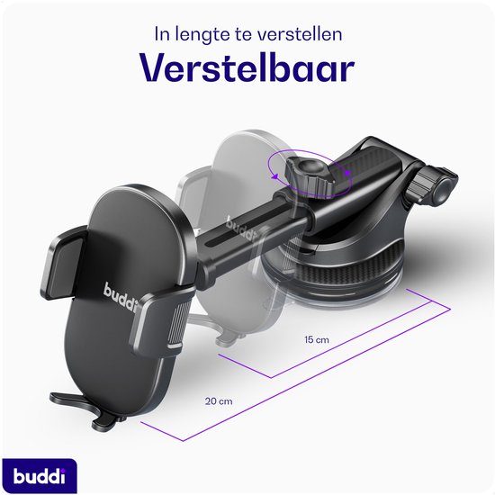 Blukar Universele Telefoonhouder Voor Auto – 360° Draaibaar – Ventilatieclip – Geschikt Voor IPhone 16/15/14/13/12/11, Galaxy, Mate En Meer (4,7-6,7 Inch)
