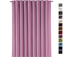 XXL Verduisterend Gordijn 245x275 cm - Thermisch & Isolatie - Kant-en-klaar in Mauve Aubergine