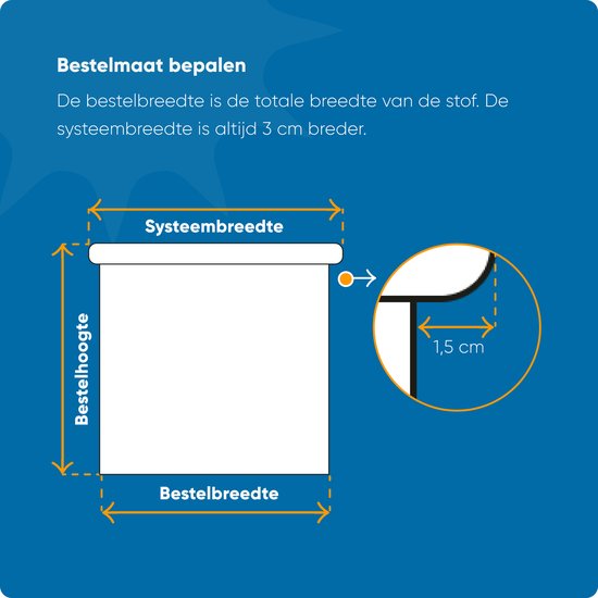 Store enrouleur Easy Base - Occultant - White - 70 x 190 cm