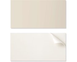 Set PVC-tegels met patroon voor de woonkamer, zelfklevend, beige kleur, 10x40x20 cm