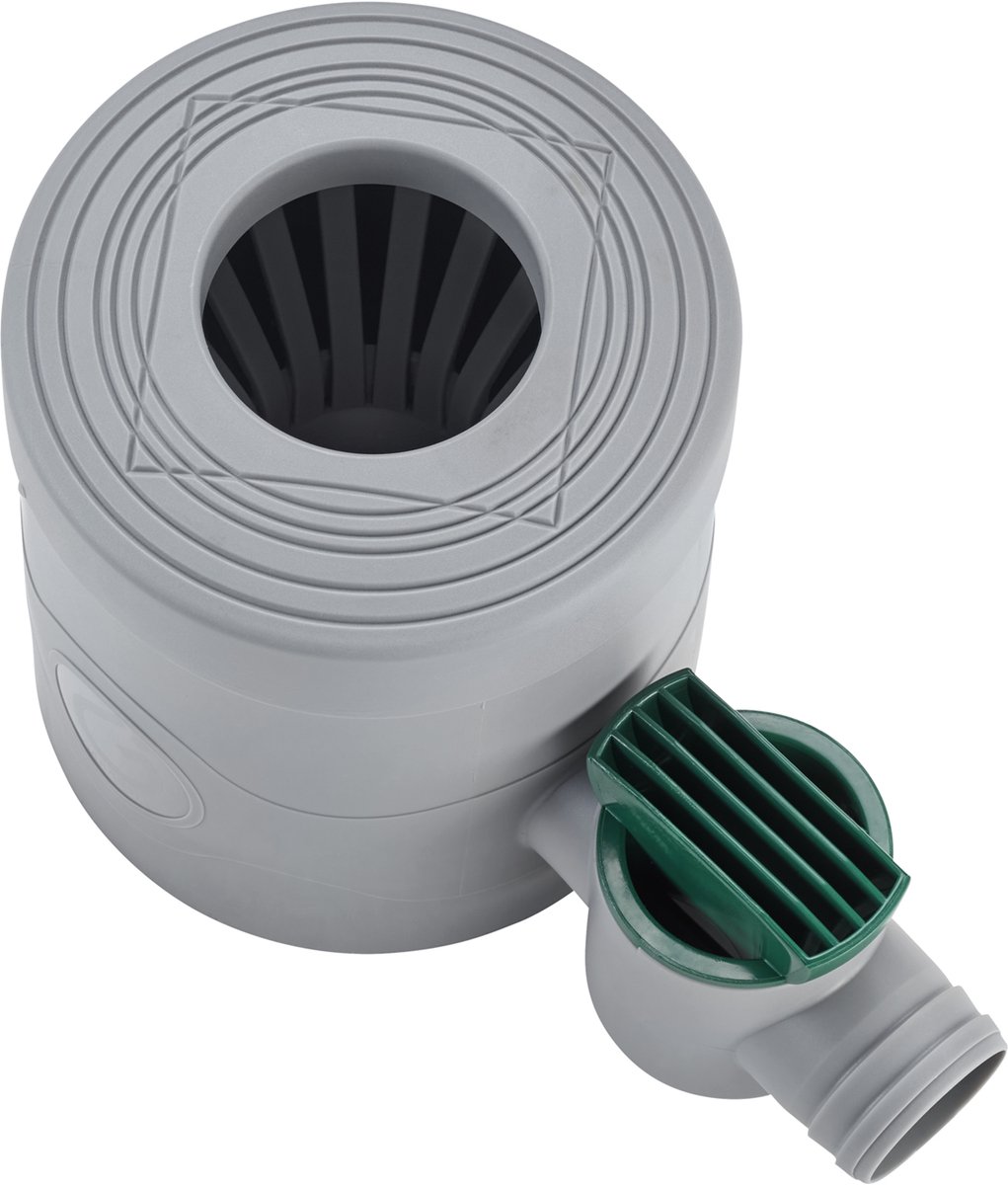 Garantia Collecteur d’eau DN 68-100 avec robinet gris incl. insert filtrant