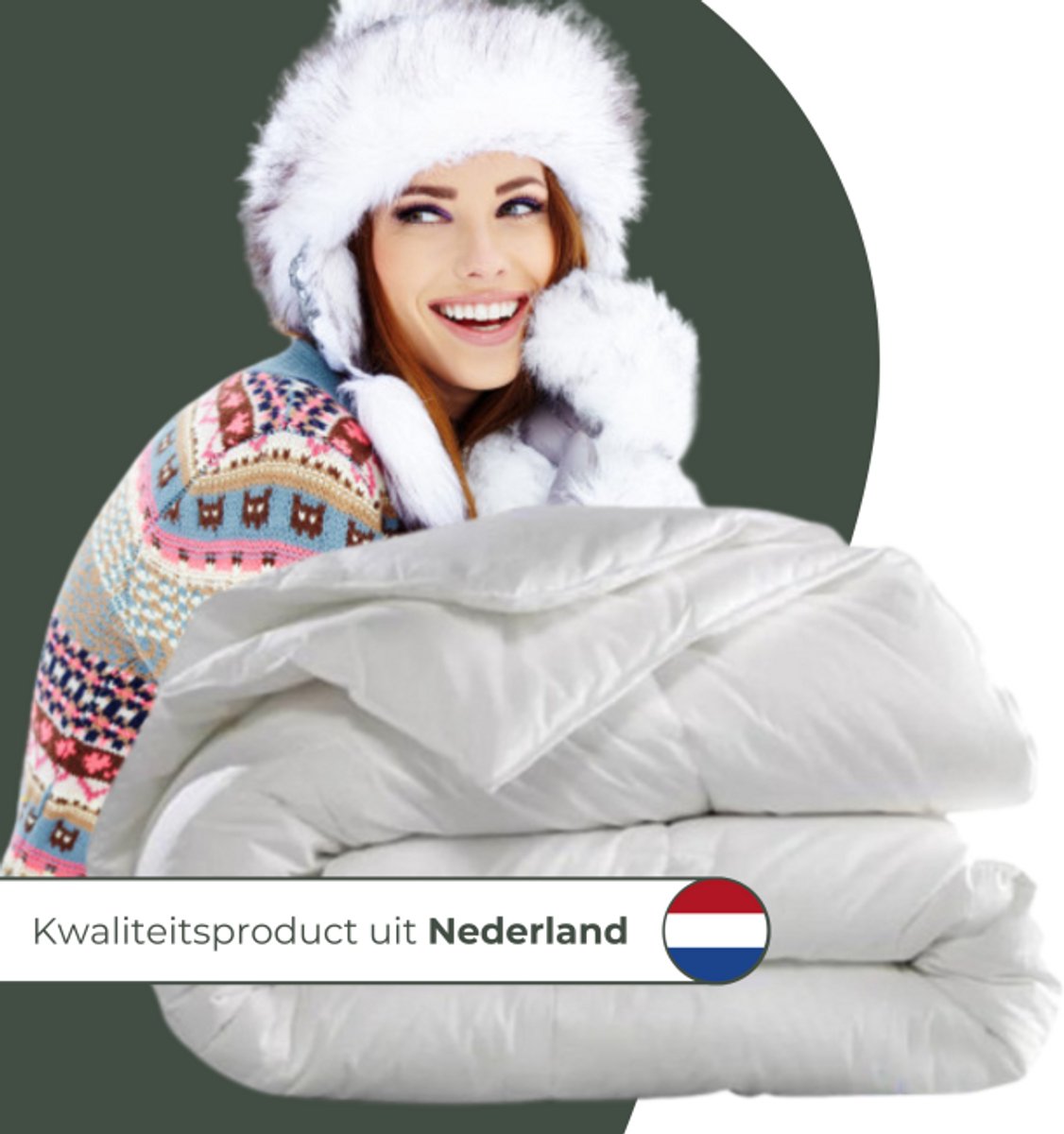 Zavelo - Dik Hollands Donzen Dekbed - Enkel Dekbed - All Year Dekbed - Warmteklasse 2 - Lits-Jumeaux (240x220 cm)