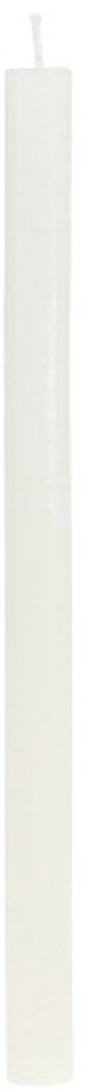 Effen gekleurde taps toelopende kaarsen, crèmewit, 22×240 mm, 12 stuks