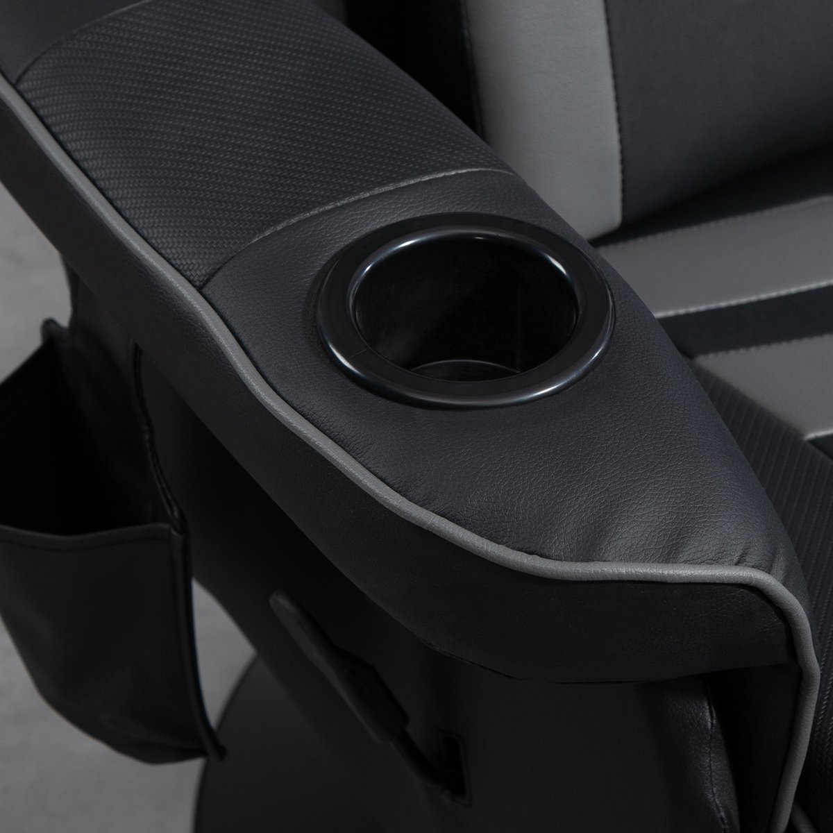 HOMCOM Gamestoel met Massagefunctie en Verstelbare - afbeelding 3