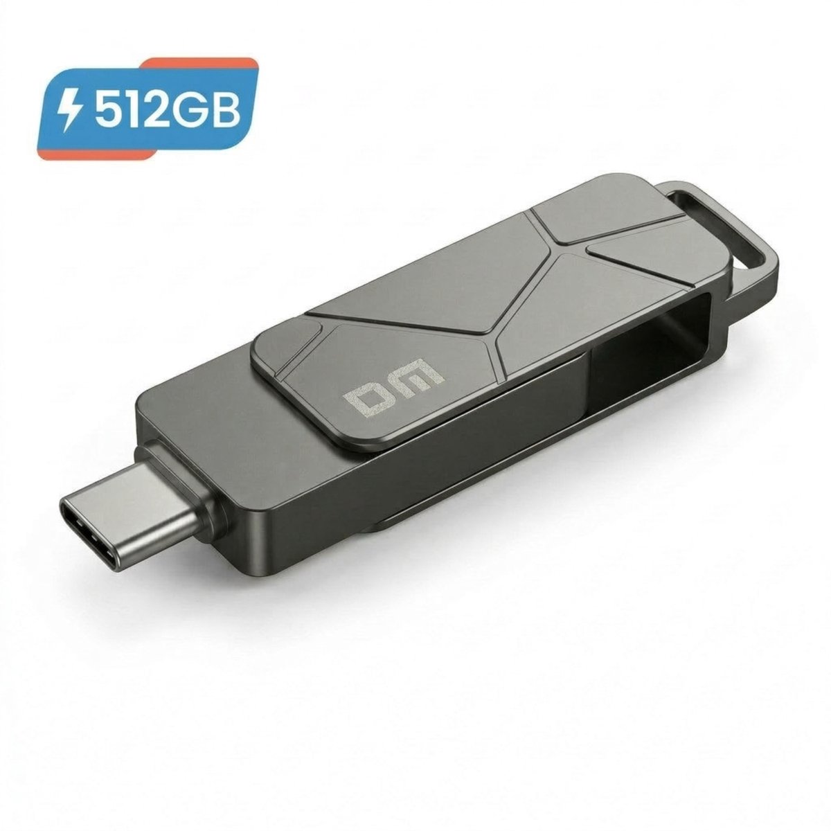 DM USB Stick 512GB - Grote Opslag - USB-C & USB 3.2 Dual Flash Drive - 150MB/s OTG - Schokbestendig