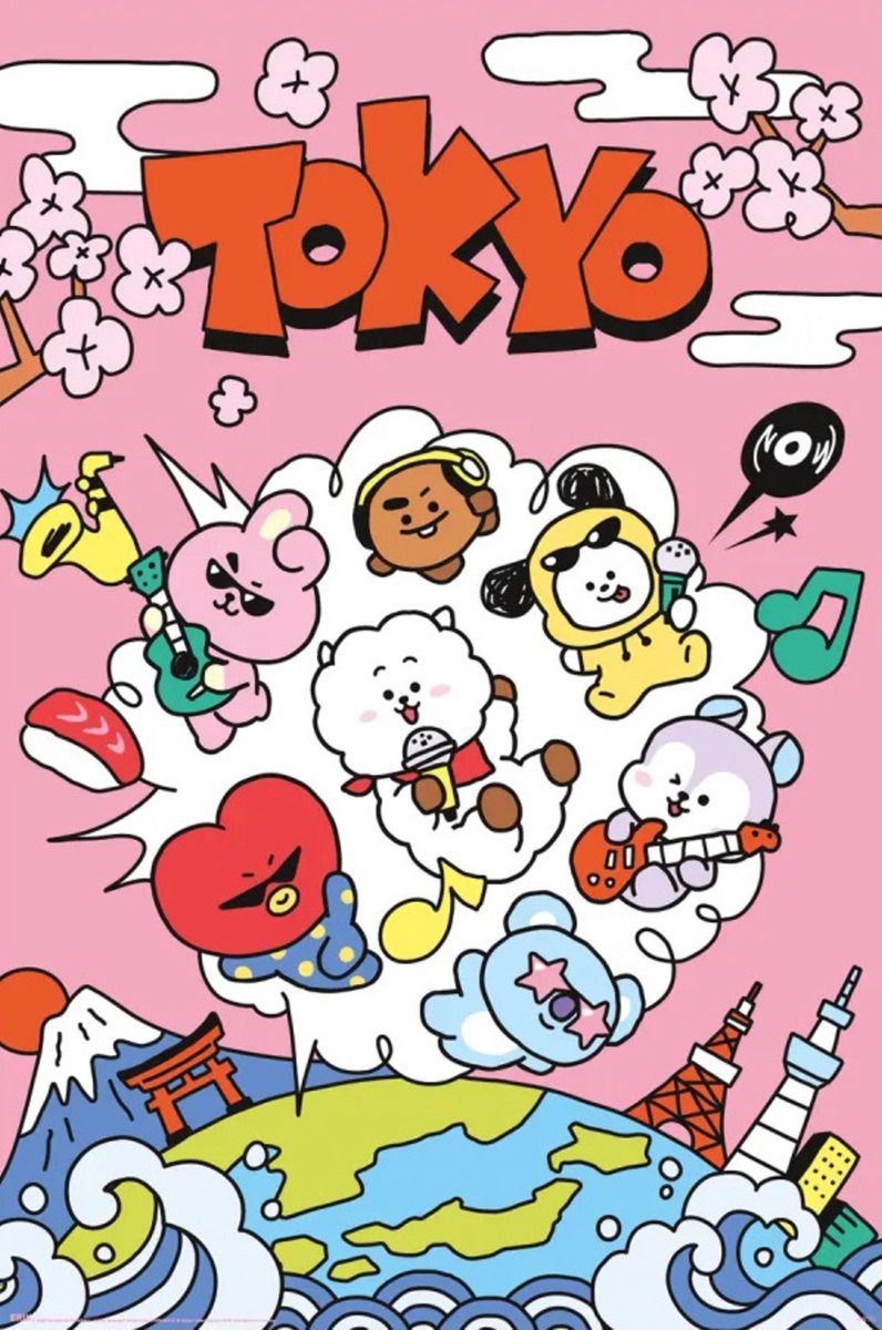 Grupo Erik Poster BT21 - World Voyage 61x91,5cm Divers