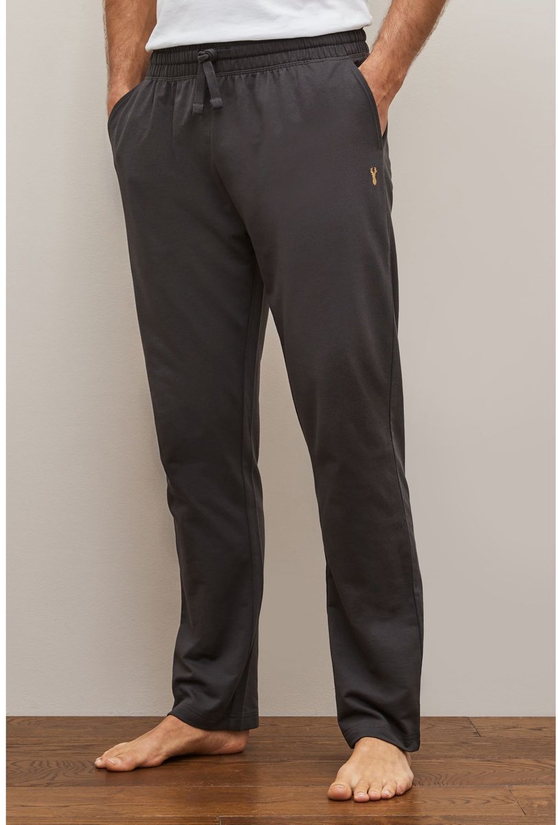 Next - Heren - Loopback joggingbroek met standaard pasvorm en open zoom - Grijs