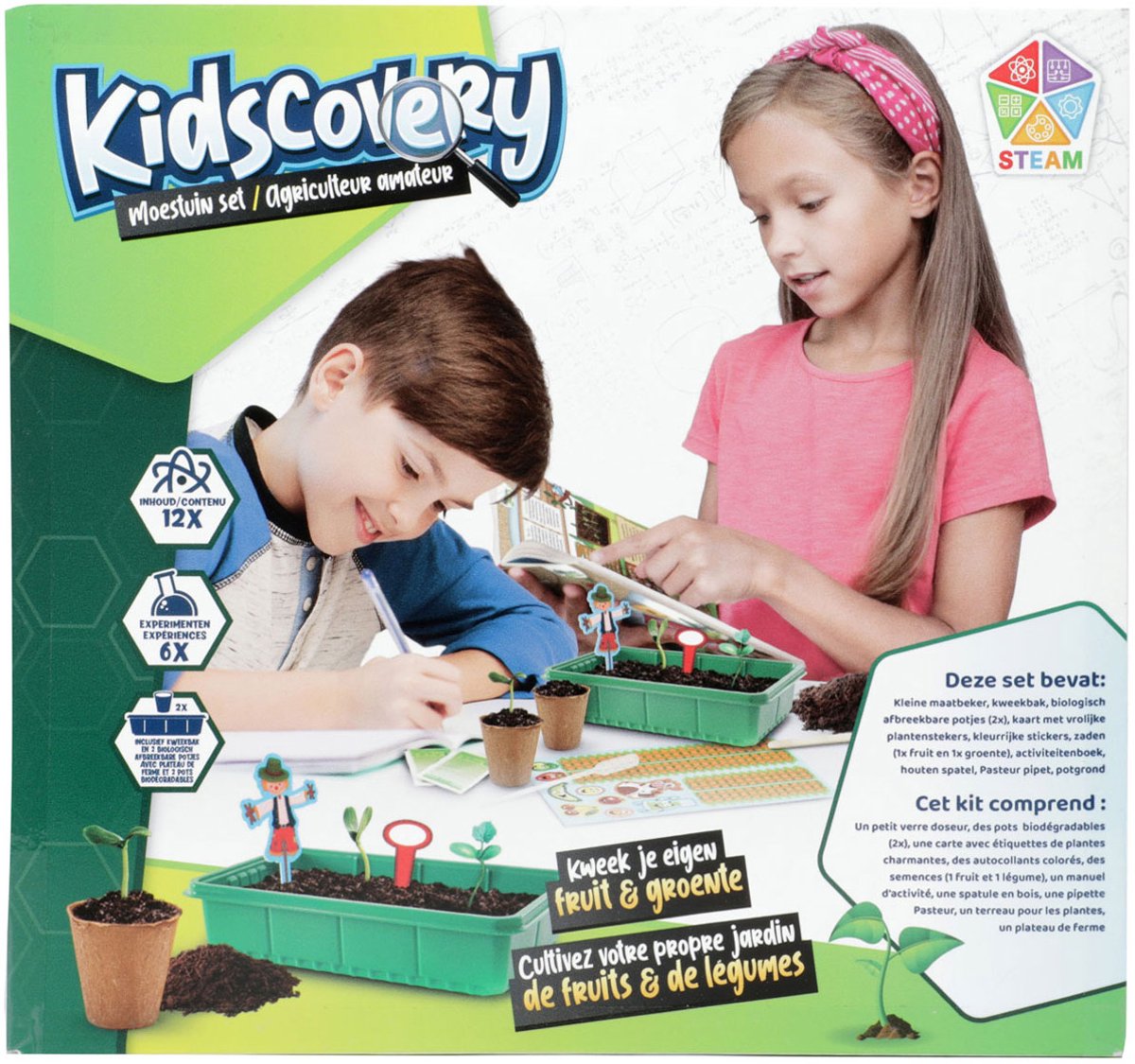 Boerderij Speelset voor Kinderen – Kidscovery Hobbyfarmer – Dieren Speelgoed met Accessoires – Miniatuur Boerderij – Educatief Speelgoed