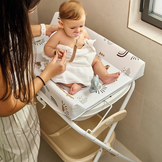 Baby badje met Standaard - Babybad Set Compleet - Voor Jongens en Meisjes - Badplezier van Merkloos — afbeelding 2