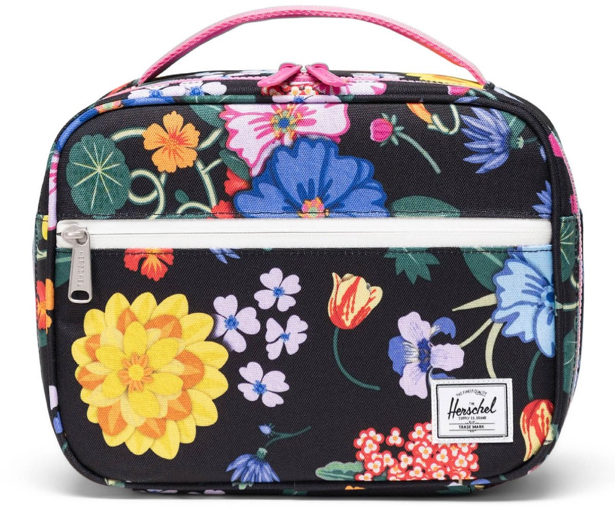 Herschel thermische zak Pop Quiz Lunch Box Little Herschel Paper Garden zwart