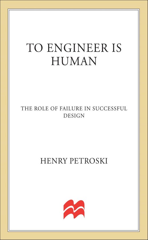 To Engineer Is Human - cover