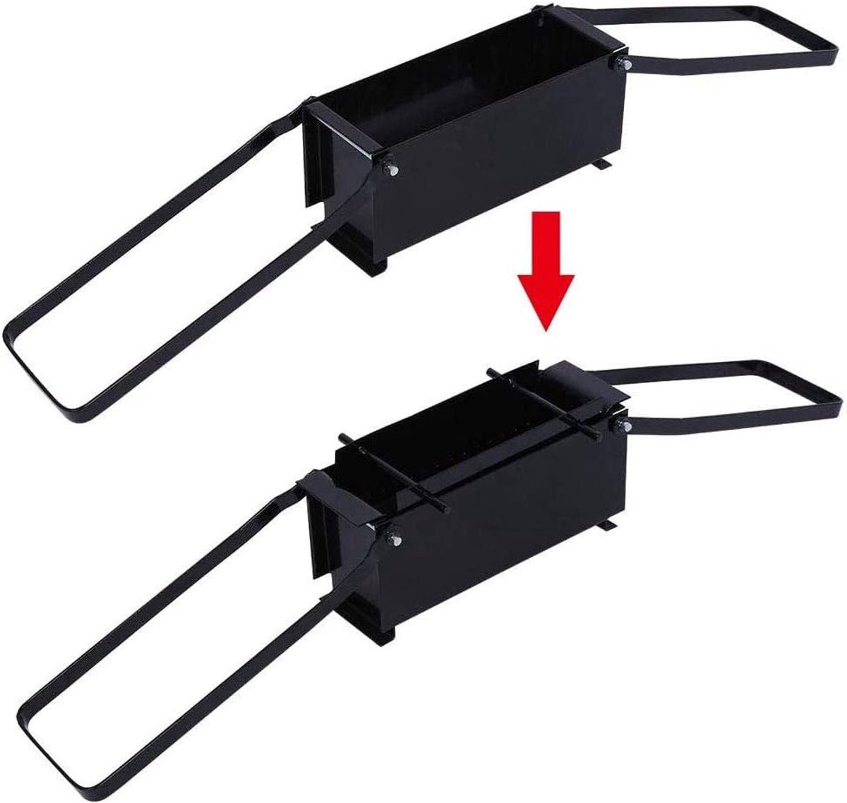 Briket Maker - Papier Pers - Recycle Krant - Heavy Duty Staal - 33 x 15 x 13 cm - Zwart