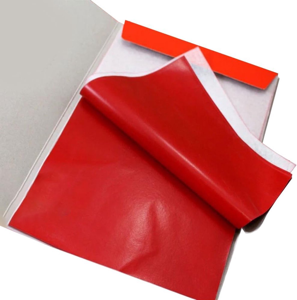 100 Vellen Rood Carbon Transferpapier voor Hout, Stof en Canvas