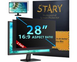 Privacy Screenfilter voor 28 Inch Monitor - Breedbeeld 16:9 - Anti-Glare en Privacy Bescherming