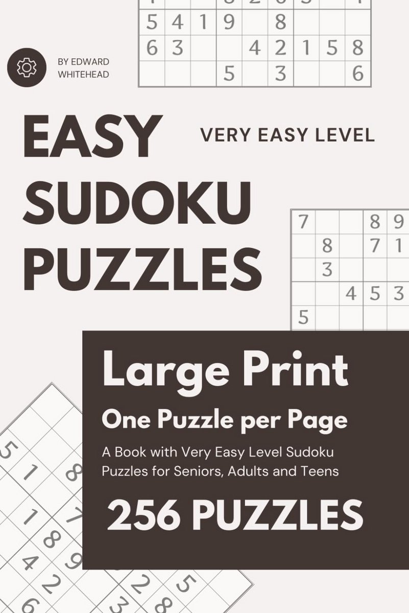 Sudoku Puzzelboek - Logische Raadsels - Mentale Training - Eén Puzzel Per Pagina - 15x23 cm