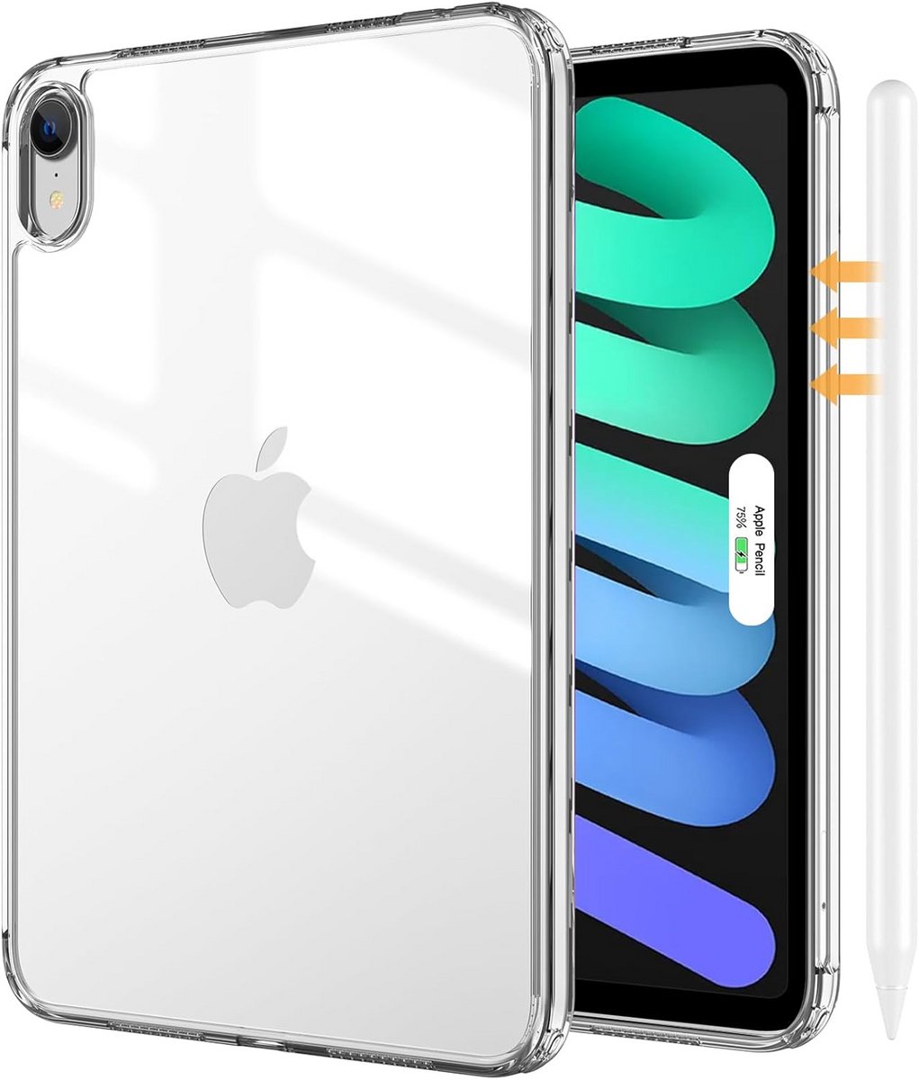 Transparante Slimme Back Cover voor iPad Mini 6e Generatie 8.3 inch 2021