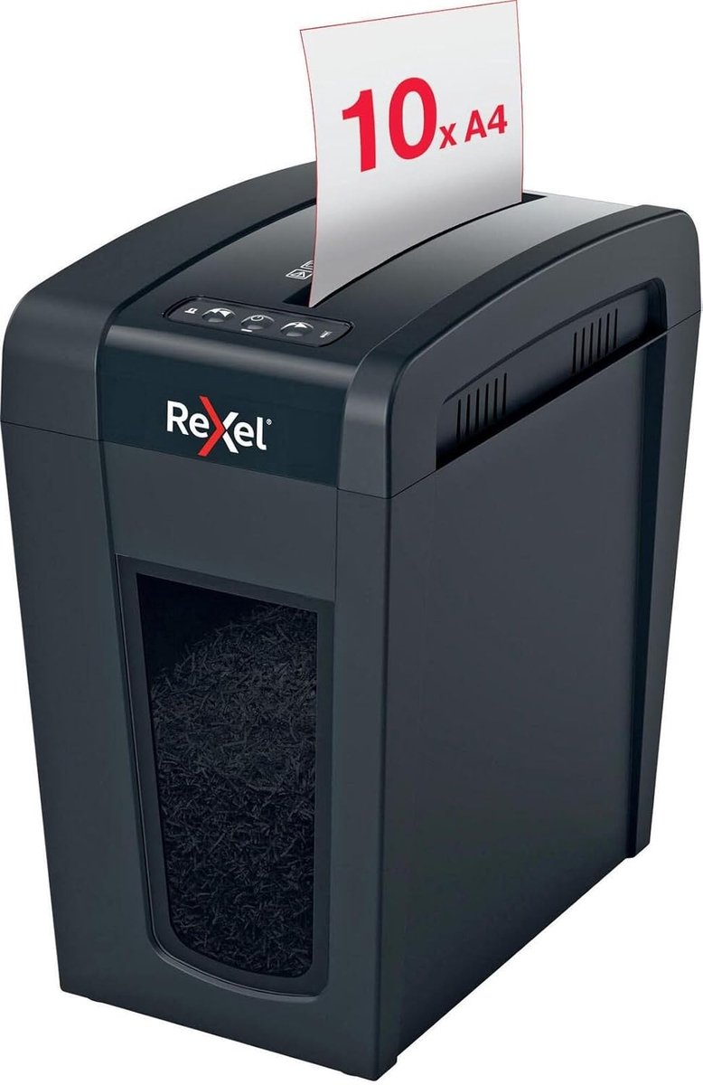 Stille Micro Papierversnipperaar P-5 Beveiliging tot 4 Vellen voor Thuis of Kantoor
