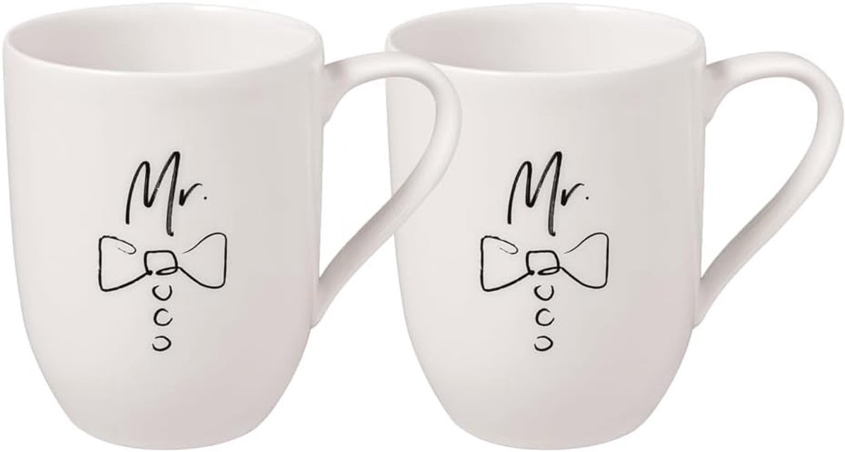Luxe Koffiekopjes set voor Mannen - 2 Stuks, 280 ml